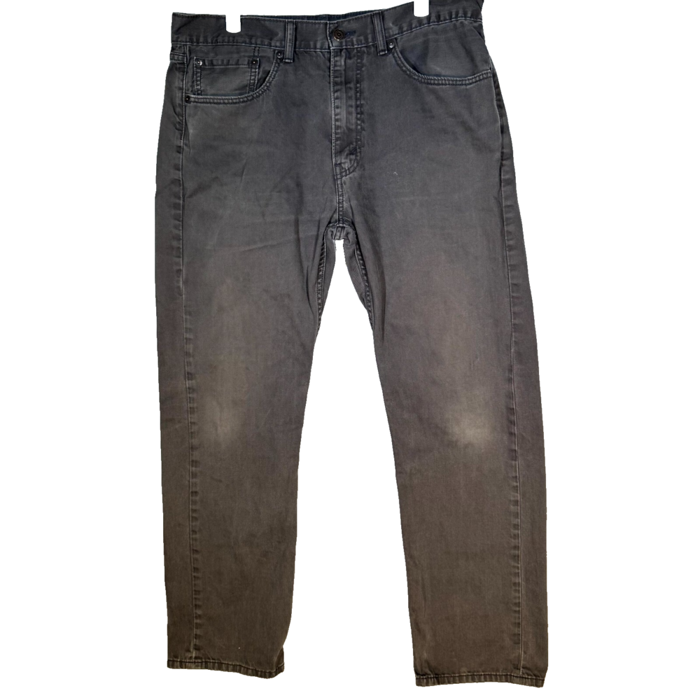 Levi's 505 Men's Jeans 36x32 Gray Denim Regular Fit Straight Leg Zip Fly